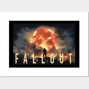 Fall Out,Nuclear Explosion Graphic T-Shirt 02 Posters and Art